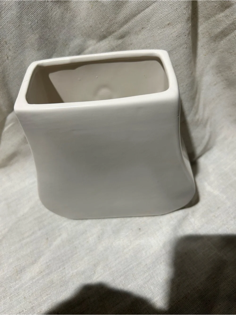 White Ceramic Cross Vase